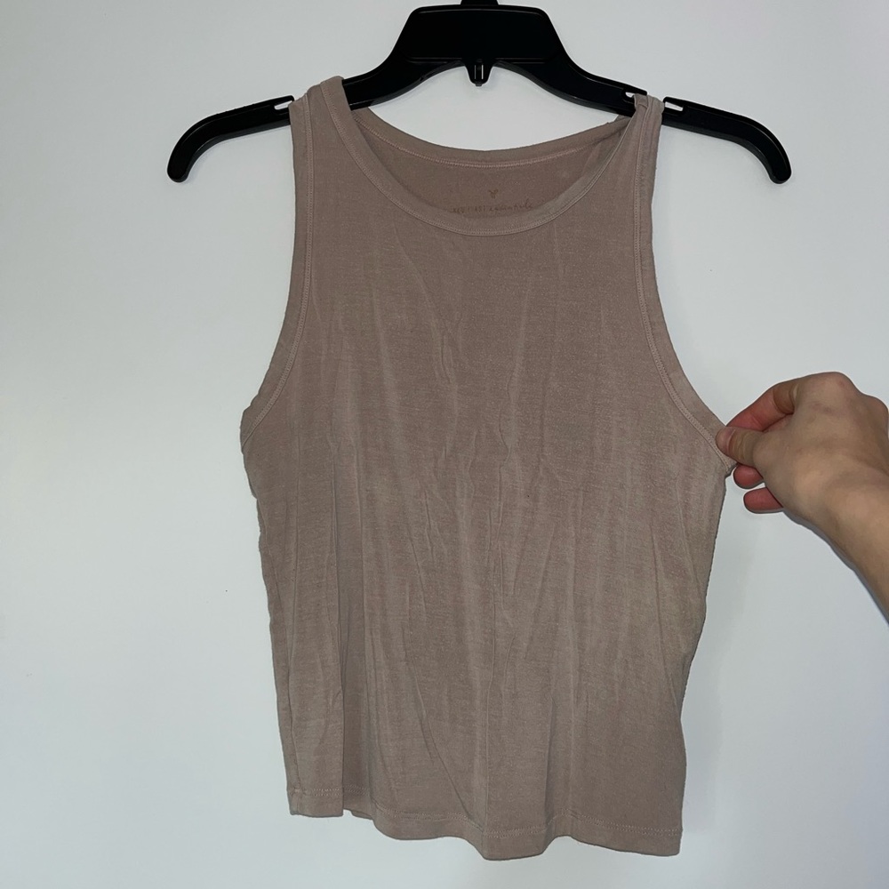 American Eagle Soft Pink Crop Top